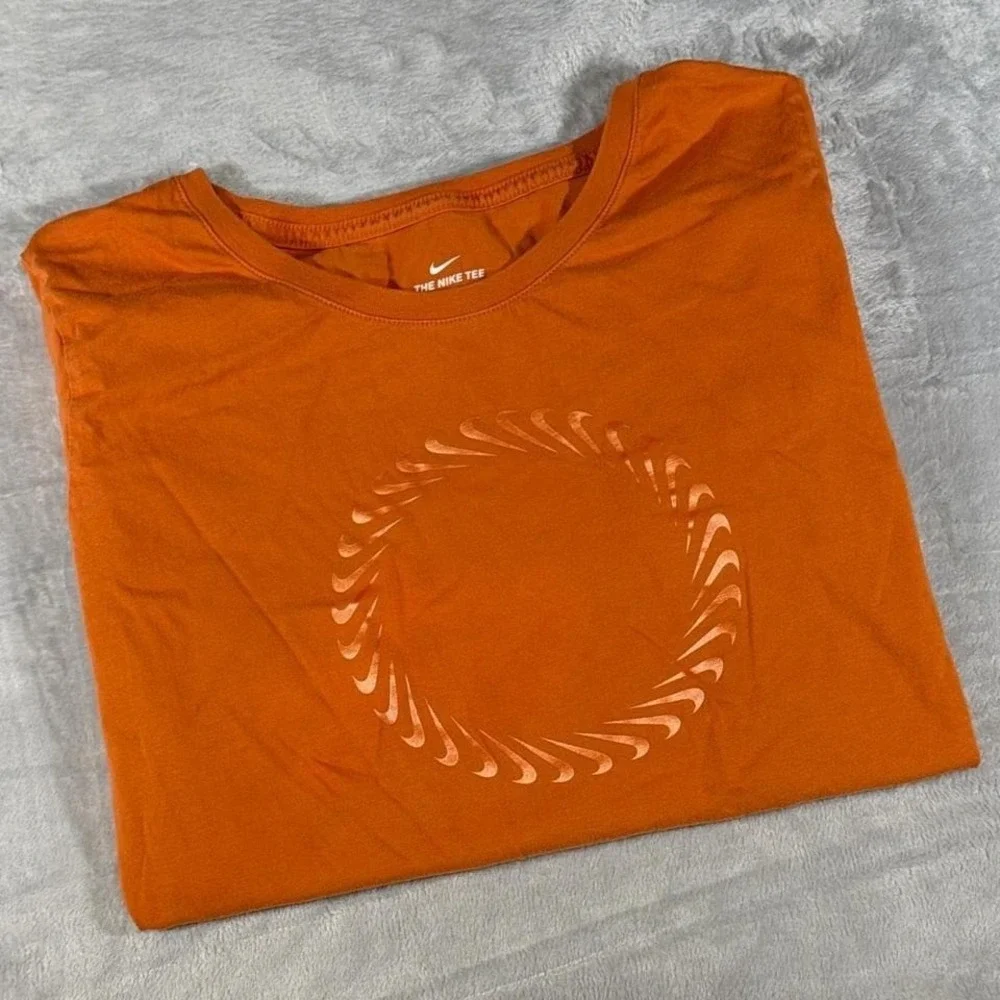 Nike Swoosh Fire Ring Tee | Orange | Size 1X‎
